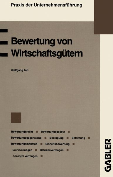 Produktbild: Bewertung von Wirtschaftsg&uuml;tern