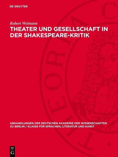 Produktbild: Theater und Gesellschaft in der Shakespeare-Kritik