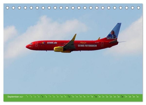Produktbild: Die sch&ouml;nsten Flugzeug-Bemalungen (Tischkalender 2027 DIN A5 quer), CALVENDO Monatskalender