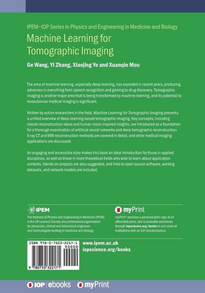 Produktbild: Machine Learning for Tomographic Imaging