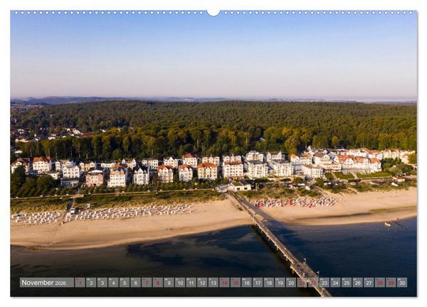 Produktbild: USEDOM Die drei Seeb&auml;der Ahlbeck - Heringsdorf - Bansin (hochwertiger Premium Wandkalender 2026 DIN A2 quer), Kunstdruck in Hochglanz