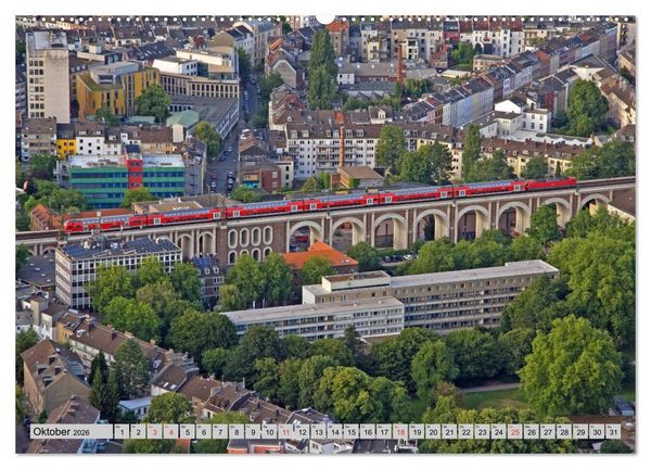 Produktbild: Aachen aus der Luft - Eine Fahrt mit dem Hei&szlig;luftballon (hochwertiger Premium Wandkalender 2026 DIN A2 quer), Kunstdruck in Hochglanz