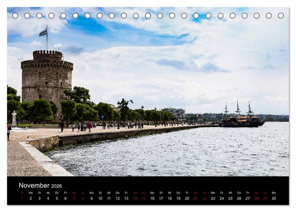 Produktbild: Reiseziele in Griechenland (Tischkalender 2026 DIN A5 quer), CALVENDO Monatskalender