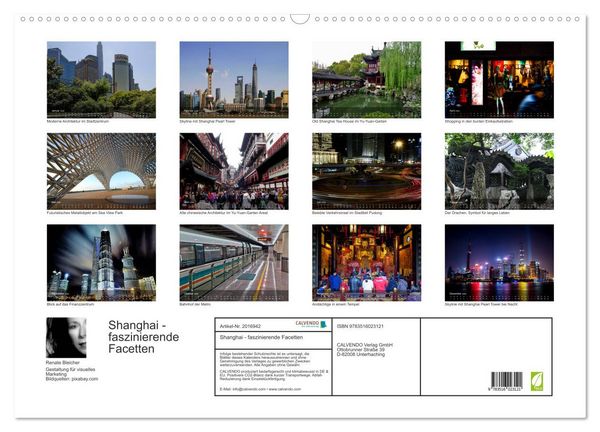 Produktbild: Shanghai - faszinierende Facetten (Wandkalender 2026 DIN A2 quer), CALVENDO Monatskalender