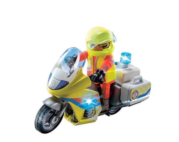 Produktbild: PLAYMOBIL&reg; City Life 71205 Notarzt-Motorrad mit Blinklicht