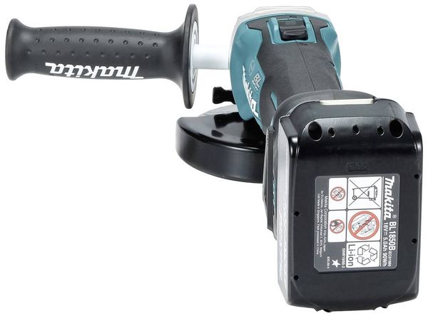 Produktbild: Makita DGA513RTJ Akku-Winkelschleifer 125 mm inkl. Ladeger&auml;t, inkl. 2. Akku, inkl. Koffer 18 V 5 Ah