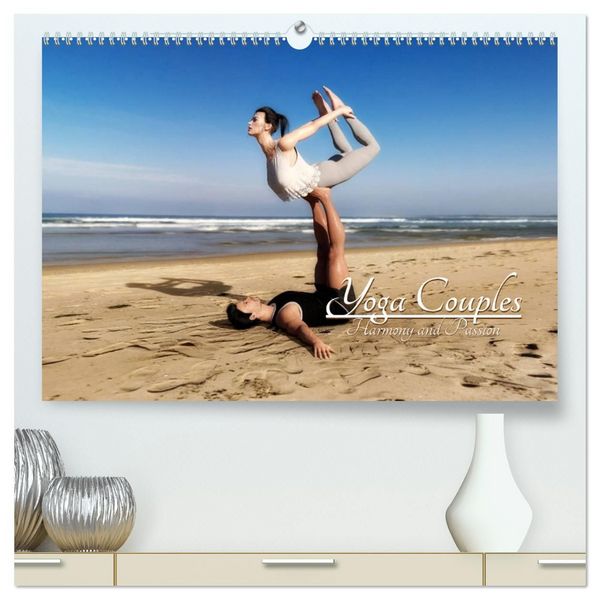 Produktbild: Yoga Couples - Harmony and Passion (High Quality Premium Wall Calendar 2027 DIN A2 landscape),CALVENDO 12 Month Wall Calendar