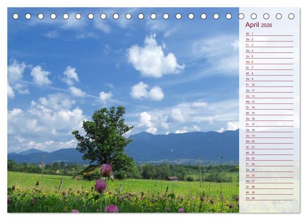 Produktbild: Murnau und das Blaue Land - Aquarelle und Fotografien (Tischkalender 2026 DIN A5 quer), CALVENDO Monatskalender
