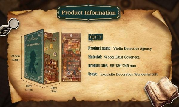 Produktbild: Book Nook DIY B&uuml;cherecke Violin Detective Agency