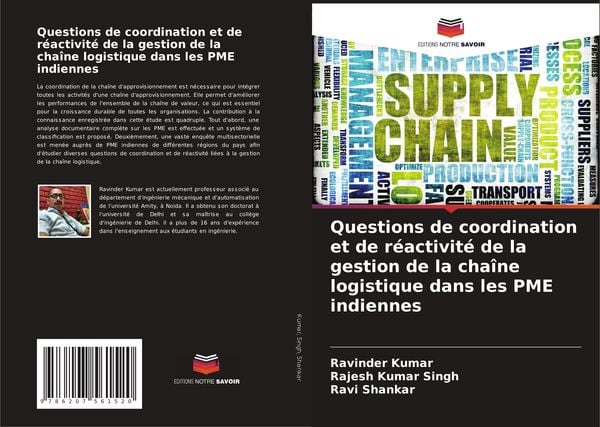 Produktbild: Questions de coordination et de r&eacute;activit&eacute; de la gestion de la cha&icirc;ne logistique dans les PME indiennes