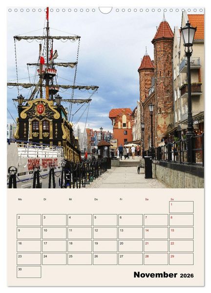 Produktbild: Danzig - Ein Stadtspaziergang (Wandkalender 2026 DIN A3 hoch), CALVENDO Monatskalender