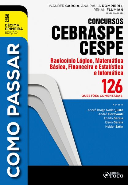 Produktbild: Como passar concursos CEBRASPE -Racioc&iacute;nio L&oacute;gico, Matem&aacute;tica e Inform&aacute;tica