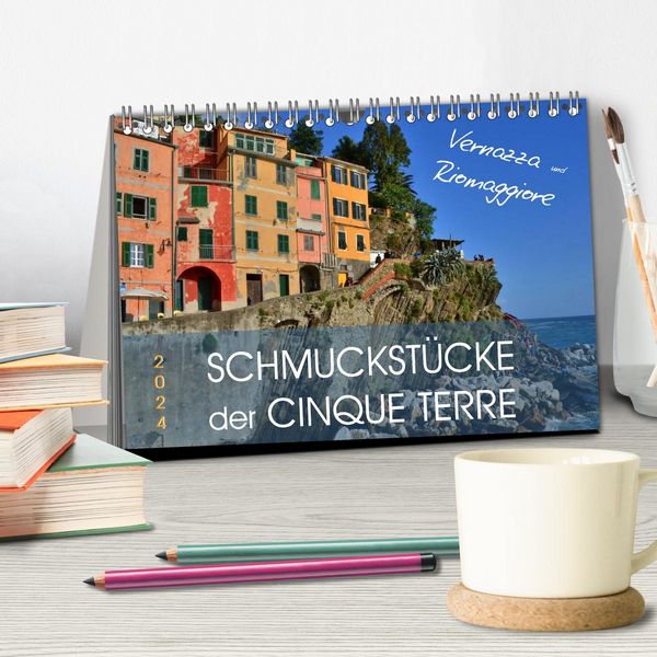 Produktbild: SCHMUCKST&Uuml;CKE der CINQUE TERRE (Tischkalender 2026 DIN A5 quer), CALVENDO Monatskalender