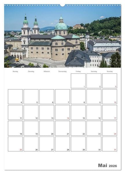 Produktbild: Bezauberndes SALZBURG / Terminplaner (Wandkalender 2026 DIN A2 hoch), CALVENDO Monatskalender