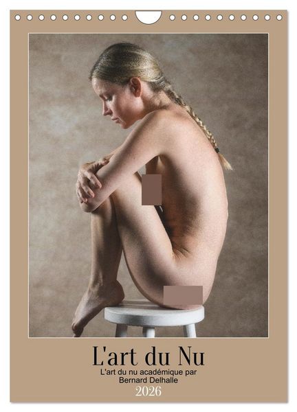 Produktbild: L'art du nu (Calendrier mural 2026 DIN A4 horizontal), CALVENDO calendrier mensuel