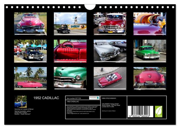 Produktbild: 1952 CADILLAC (Wall Calendar 2026 DIN A4 landscape), CALVENDO 12 Month Wall Calendar