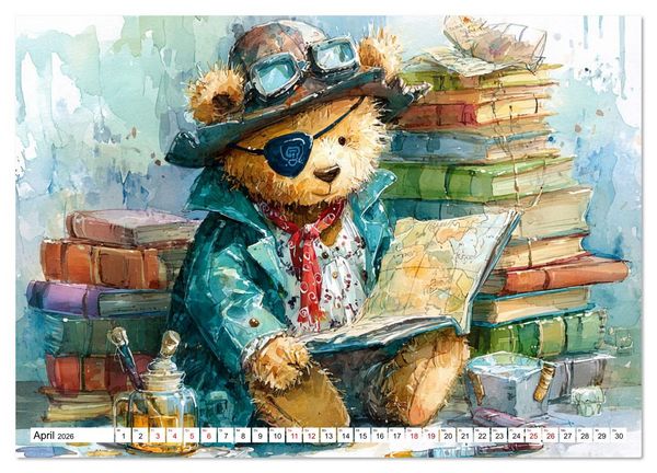 Produktbild: Das geheime Leben flauschiger Freunde (hochwertiger Premium Wandkalender 2026 DIN A2 quer), Kunstdruck in Hochglanz