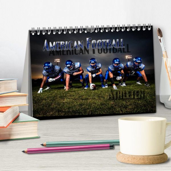 Produktbild: American Football - Athleten (Tischkalender 2026 DIN A5 quer), CALVENDO Monatskalender