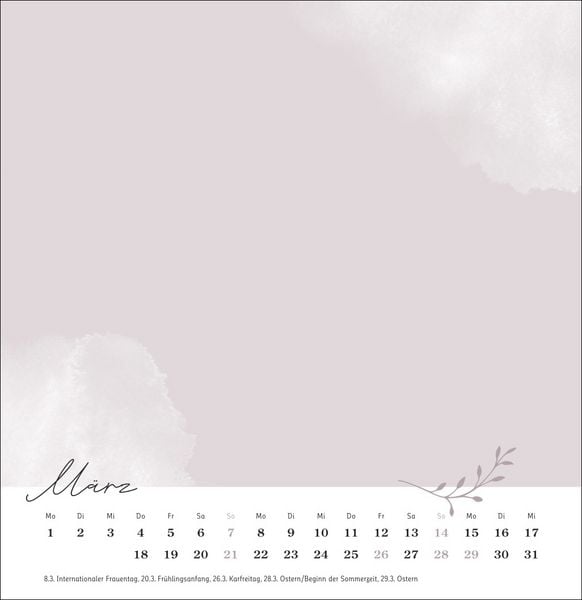 Produktbild: Kreativkalender zum Aufstellen Gl&uuml;cksmomente 2027