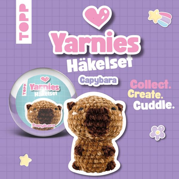 Produktbild: Yarnies - Collect. Create. Cuddle. H&auml;kelset Capybara