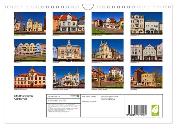Produktbild: Stadtansichten Cuxhaven (Wandkalender 2026 DIN A4 quer), CALVENDO Monatskalender