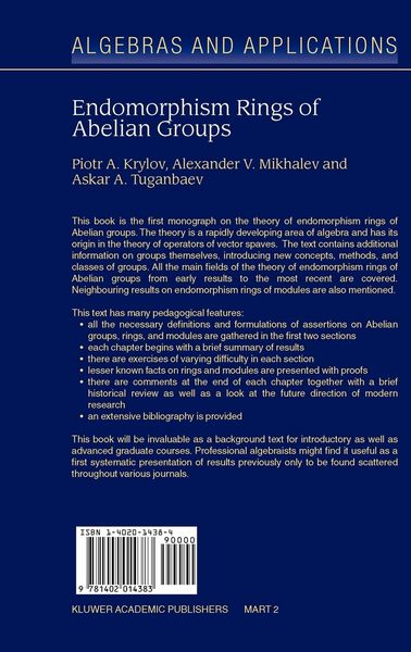Produktbild: Endomorphism Rings of Abelian Groups