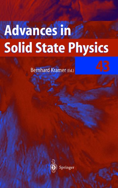 Produktbild: Advances in Solid State Physics