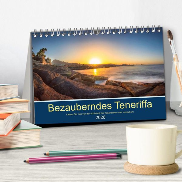 Produktbild: Bezauberndes Teneriffa (Tischkalender 2026 DIN A5 quer), CALVENDO Monatskalender