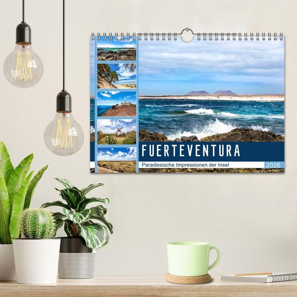 Produktbild: FUERTEVENTURA Paradiesische Impressionen der Insel (Wandkalender 2026 DIN A4 quer), CALVENDO Monatskalender