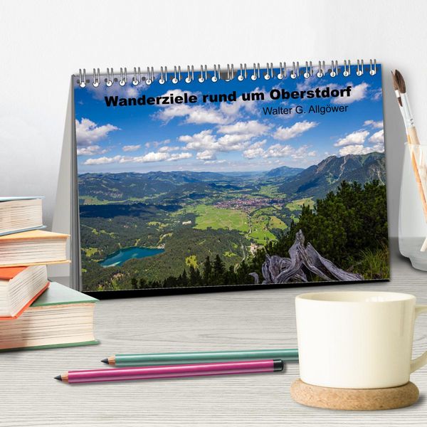 Produktbild: Wanderziele rund um Oberstdorf (Tischkalender 2026 DIN A5 quer), CALVENDO Monatskalender