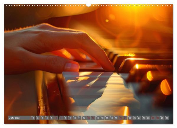 Produktbild: Tr&auml;ume aus Piano, Klavier und Fl&uuml;gel (Wandkalender 2026 DIN A2 quer), CALVENDO Monatskalender