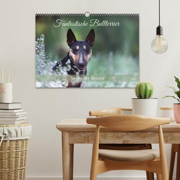 Produktbild: Fantastische Bullterrier - Sieger im Herzen (Wandkalender 2027 DIN A3 quer), CALVENDO Monatskalender