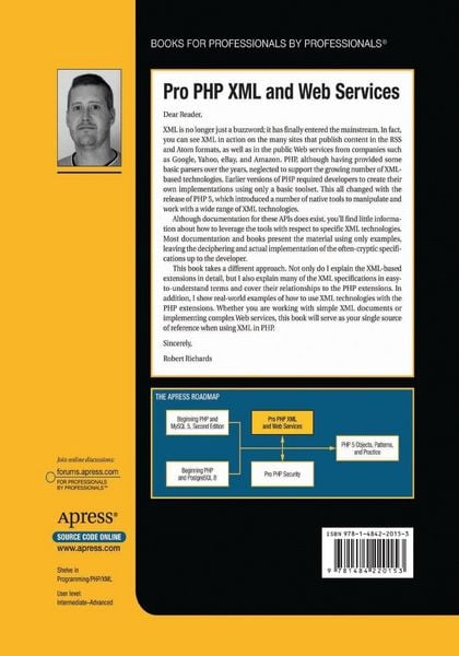 Produktbild: Pro PHP XML and Web Services