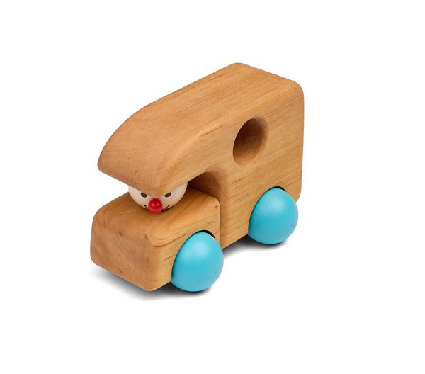 Produktbild: Pfingstweid - Camper Kevin aus Erle mit R&auml;dern aus Buche, Holz