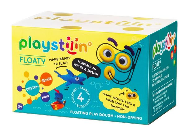 Produktbild: Playstilin Floaty - Schwimmknete - in Box - 4fach farbl. sort.