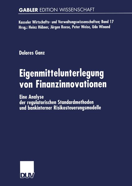 Produktbild: Eigenmittelunterlegung von Finanzinnovationen