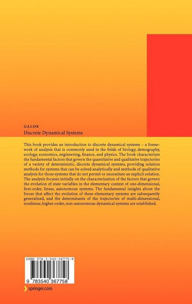 Produktbild: Discrete Dynamical Systems