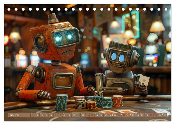 Produktbild: Neues aus dem Roboter Sport Club (Tischkalender 2026 DIN A5 quer), CALVENDO Monatskalender