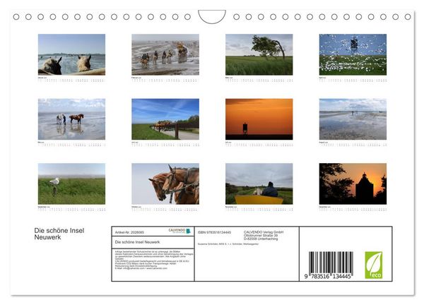 Produktbild: Die sch&ouml;ne Insel Neuwerk (Wandkalender 2026 DIN A4 quer), CALVENDO Monatskalender