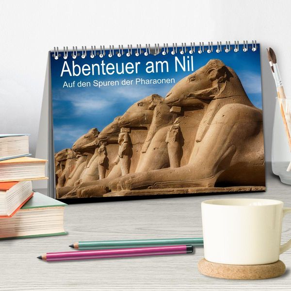 Produktbild: Abenteuer am Nil. Auf den Spuren der Pharaonen (Tischkalender 2026 DIN A5 quer), CALVENDO Monatskalender