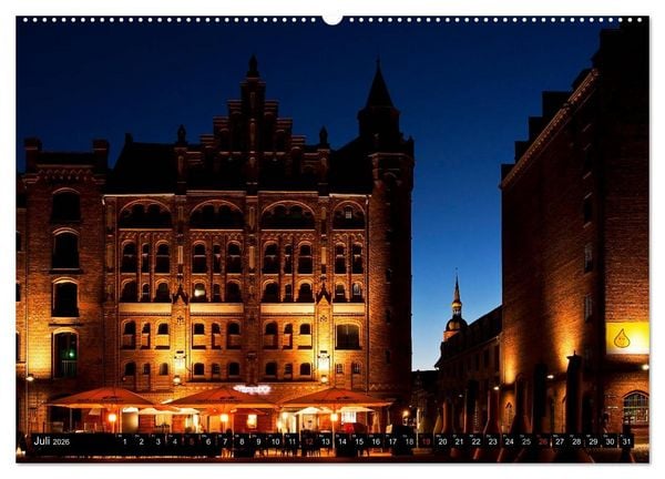 Produktbild: Stralsund F&Uuml;R NACHTSCHW&Auml;RMER (hochwertiger Premium Wandkalender 2026 DIN A2 quer), Kunstdruck in Hochglanz