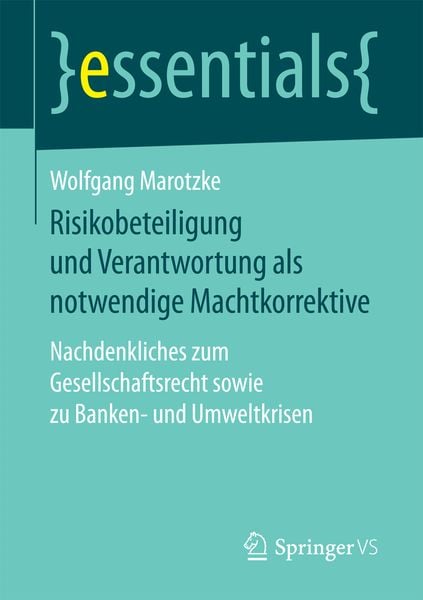 Produktbild: Risikobeteiligung und Verantwortung als notwendige Machtkorrektive
