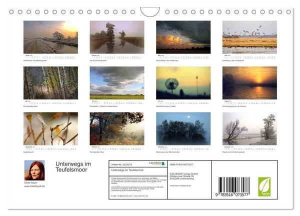 Produktbild: Unterwegs im Teufelsmoor (Wandkalender 2026 DIN A4 quer), CALVENDO Monatskalender