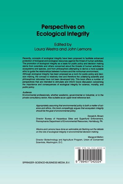 Produktbild: Perspectives on Ecological Integrity