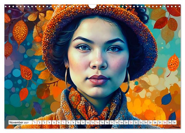 Produktbild: Daphne&rsquo;s Habitats, the Graphic Worlds of a Digital Muse (Wall Calendar 2027 DIN A3 landscape), CALVENDO 12 Month Wall Calendar