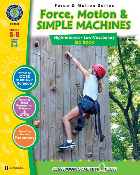 Produktbild: Force, Motion & Simple Machines Big Book