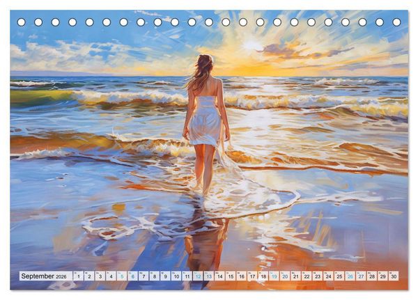 Produktbild: Ostsee-Gefl&uuml;ster - Entspannung am Meer (Tischkalender 2026 DIN A5 quer), CALVENDO Monatskalender