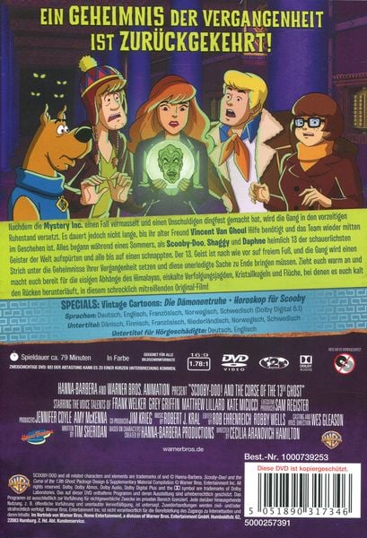 Scooby Doo: Das Geheimnis beginnt DVD