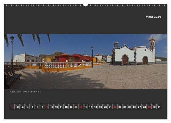 Produktbild: Teneriffa im Panorama (Wandkalender 2026 DIN A2 quer), CALVENDO Monatskalender