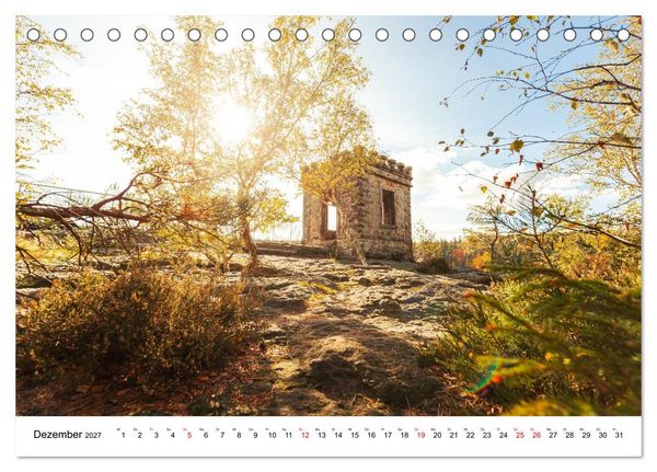 Produktbild: S&auml;chsische Schweiz - Wandern im Elbsandsteingebirge (Tischkalender 2027 DIN A5 quer), CALVENDO Monatskalender